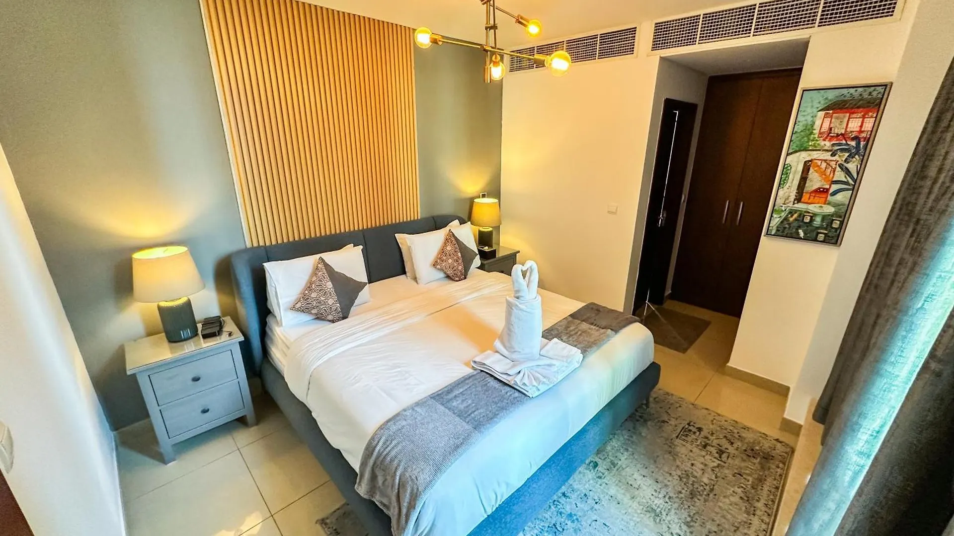 Apartment Vserve - 1 Bedroom Spacious Majestic Burj Khalifa View Dubai