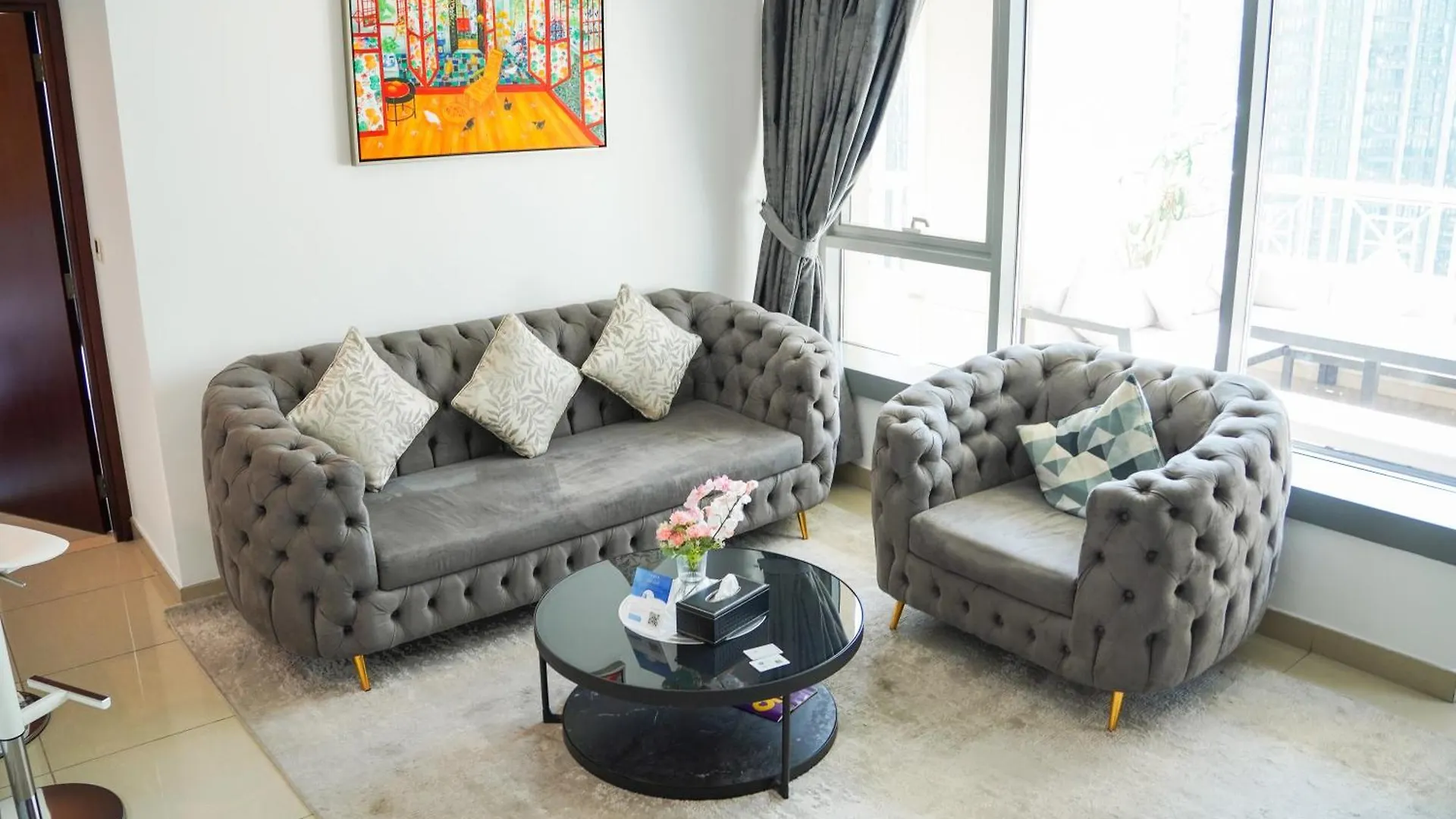Vserve - 1 Bedroom Spacious Majestic Burj Khalifa View Dubai